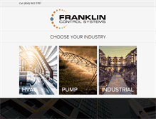 Tablet Screenshot of franklin-controls.com